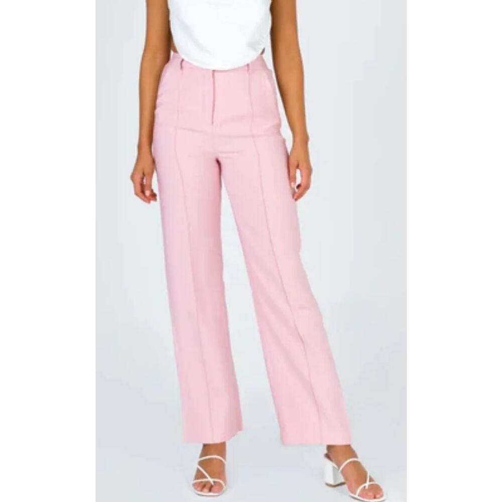 Princess‎ Polly Kristyn Pant in Pink size 4 high waisted trouser elastic waist